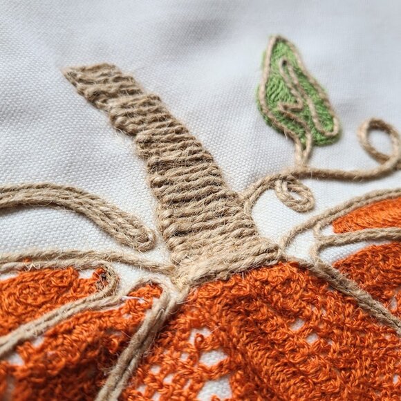 Pumpkin Pillow Cover Fall Decor Accent Thanksgiving Cottage Farmhouse Throw Case - Picture 10 of 14